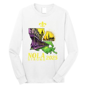 Traveling Lovers We Stand Nola Strong New Orleans Design Long Sleeve Shirt