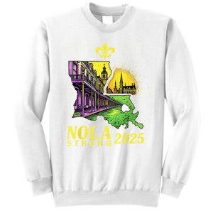 Traveling Lovers We Stand Nola Strong New Orleans Design Sweatshirt