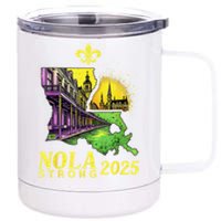 Traveling Lovers We Stand Nola Strong New Orleans Design 12 oz Stainless Steel Tumbler Cup