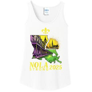 Traveling Lovers We Stand Nola Strong New Orleans Design Ladies Essential Tank