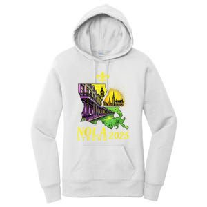 Traveling Lovers We Stand Nola Strong New Orleans Design Women's Pullover Hoodie