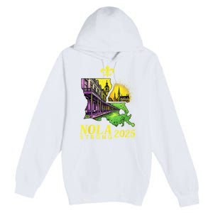 Traveling Lovers We Stand Nola Strong New Orleans Design Premium Pullover Hoodie