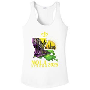 Traveling Lovers We Stand Nola Strong New Orleans Design Ladies PosiCharge Competitor Racerback Tank