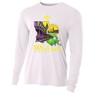 Traveling Lovers We Stand Nola Strong New Orleans Design Cooling Performance Long Sleeve Crew