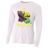 Traveling Lovers We Stand Nola Strong New Orleans Design Cooling Performance Long Sleeve Crew