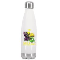 Traveling Lovers We Stand Nola Strong New Orleans Design Stainless Steel Insulated Water Bottle