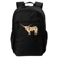 Texas Longhorn Word Art Cool Animal Daily Commute Backpack