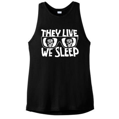 They Live We Sleep Ladies PosiCharge Tri-Blend Wicking Tank