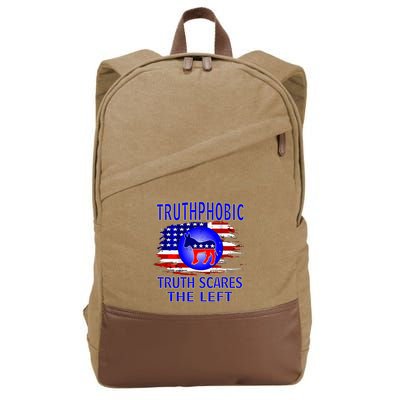 Truthphobic Left Wing Democrats Cotton Canvas Backpack