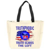 Truthphobic Left Wing Democrats Zip Tote Bag