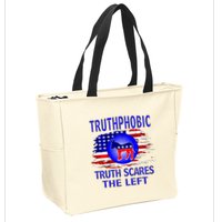 Truthphobic Left Wing Democrats Zip Tote Bag