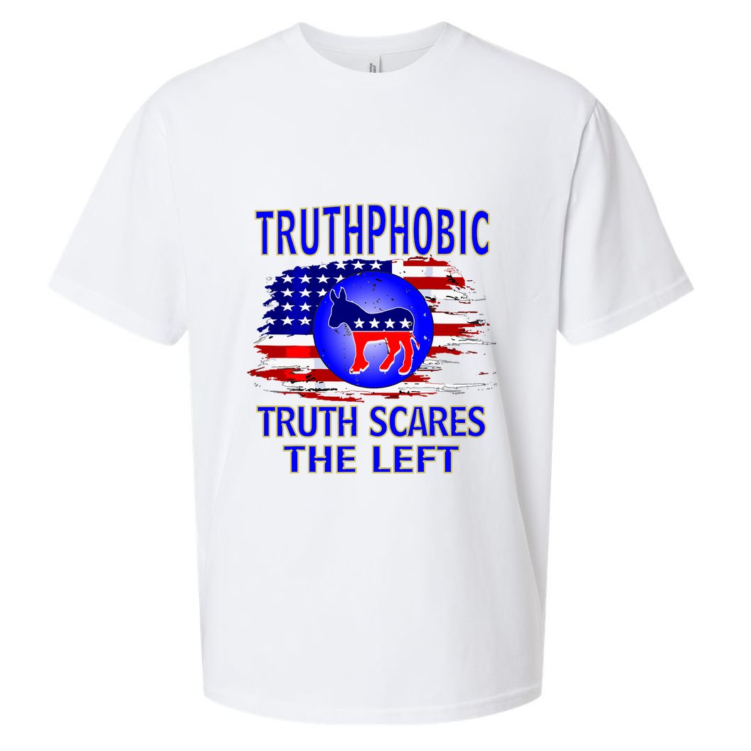Truthphobic Left Wing Democrats Sueded Cloud Jersey T-Shirt