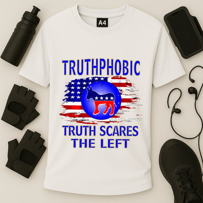 Truthphobic Left Wing Democrats Cooling Performance Crew T-Shirt