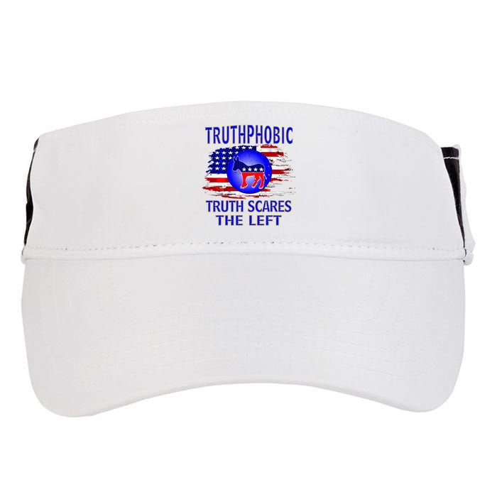 Truthphobic Left Wing Democrats Adult Drive Performance Visor