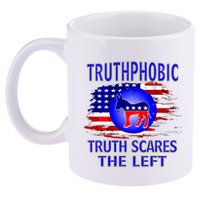 Truthphobic Left Wing Democrats 11oz C Handle Ceramic Mug