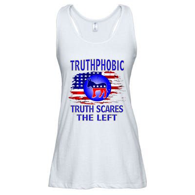 Truthphobic Left Wing Democrats Ladies Essential Flowy Tank
