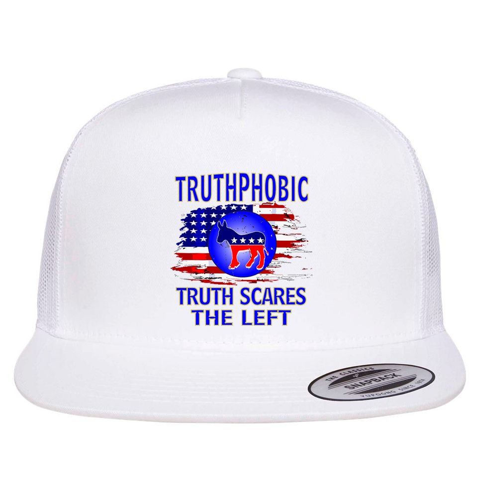Truthphobic Left Wing Democrats Flat Bill Trucker Hat