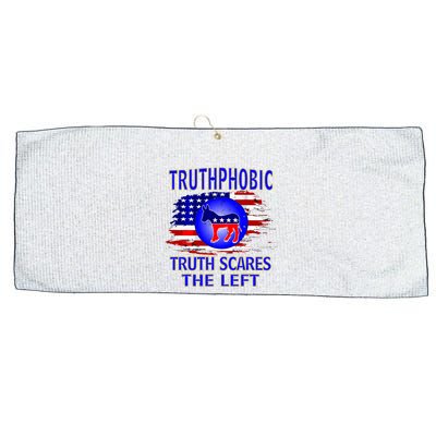 Truthphobic Left Wing Democrats Large Microfiber Waffle Golf Towel