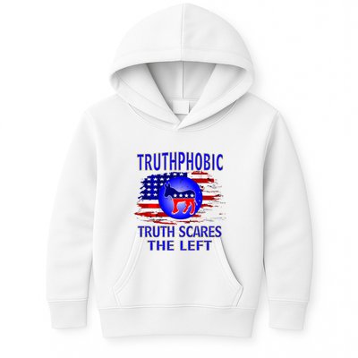 Truthphobic Left Wing Democrats Kids Hoodie