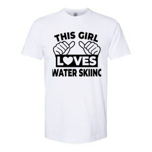 This Loves Water Skiing Water Skiing Water Skier Cool Gift Softstyle CVC T-Shirt