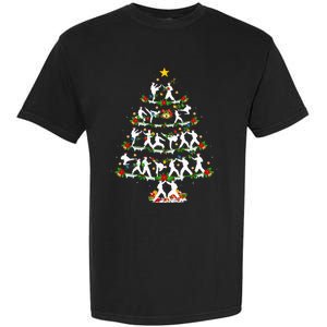 Taekwondo Lover Xmas Lighting Taekwondo Christmas Tree Garment-Dyed Heavyweight T-Shirt