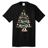 Taekwondo Lover Xmas Lighting Taekwondo Christmas Tree Tall T-Shirt