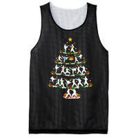 Taekwondo Lover Xmas Lighting Taekwondo Christmas Tree Mesh Reversible Basketball Jersey Tank