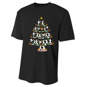 Taekwondo Lover Xmas Lighting Taekwondo Christmas Tree Performance Sprint T-Shirt