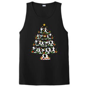 Taekwondo Lover Xmas Lighting Taekwondo Christmas Tree PosiCharge Competitor Tank