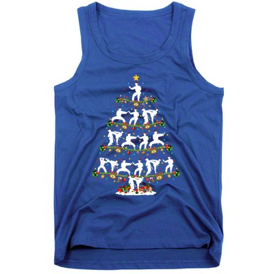 Taekwondo Lover Xmas Lighting Santa Taekwondo Christmas Tree Meaningful Gift Tank Top