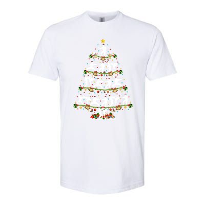 Taekwondo Lover Xmas Lighting Santa Taekwondo Christmas Tree Meaningful Gift Softstyle CVC T-Shirt