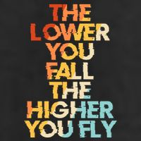 The Lower You Fall The Higher You Fly Adult Drive Performance Visor