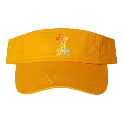 The Lower You Fall The Higher You Fly Valucap Bio-Washed Visor