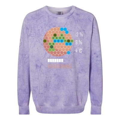 Terraforming Mars 16 Bit Mars Terraformed Board Game Tabletop Gaming Colorblast Crewneck Sweatshirt