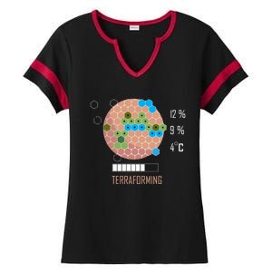 Terraforming Mars 16 Bit Mars Terraformed Board Game Tabletop Gaming Ladies Halftime Notch Neck Tee