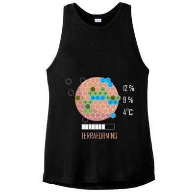 Terraforming Mars 16 Bit Mars Terraformed Board Game Tabletop Gaming Ladies PosiCharge Tri-Blend Wicking Tank