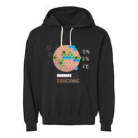 Terraforming Mars 16 Bit Mars Terraformed Board Game Tabletop Gaming Garment-Dyed Fleece Hoodie