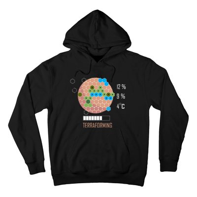 Terraforming Mars 16 Bit Mars Terraformed Board Game Tabletop Gaming Hoodie