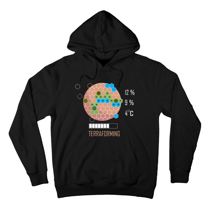 Terraforming Mars 16 Bit Mars Terraformed Board Game Tabletop Gaming Hoodie