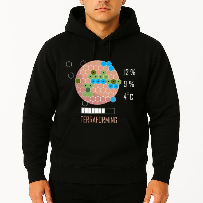 Terraforming Mars 16 Bit Mars Terraformed Board Game Tabletop Gaming Hoodie