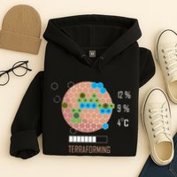 Terraforming Mars 16 Bit Mars Terraformed Board Game Tabletop Gaming Hoodie