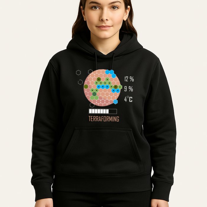 Terraforming Mars 16 Bit Mars Terraformed Board Game Tabletop Gaming Hoodie