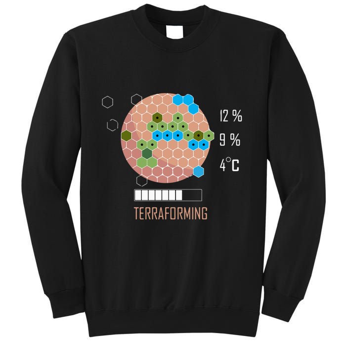 Terraforming Mars 16 Bit Mars Terraformed Board Game Tabletop Gaming Sweatshirt