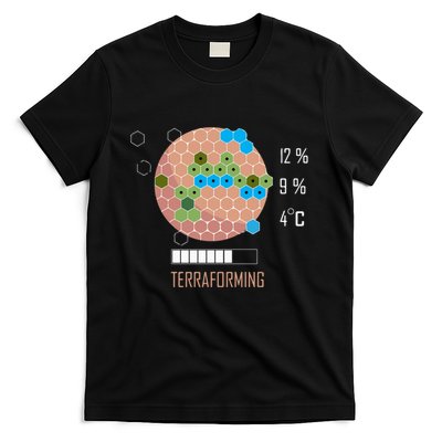 Terraforming Mars 16 Bit Mars Terraformed Board Game Tabletop Gaming T-Shirt
