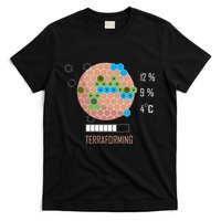 Terraforming Mars 16 Bit Mars Terraformed Board Game Tabletop Gaming T-Shirt