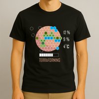 Terraforming Mars 16 Bit Mars Terraformed Board Game Tabletop Gaming T-Shirt