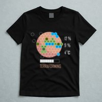 Terraforming Mars 16 Bit Mars Terraformed Board Game Tabletop Gaming T-Shirt