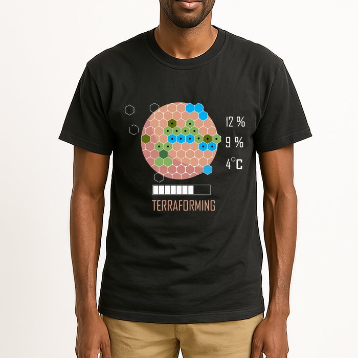 Terraforming Mars 16 Bit Mars Terraformed Board Game Tabletop Gaming Tall T-Shirt