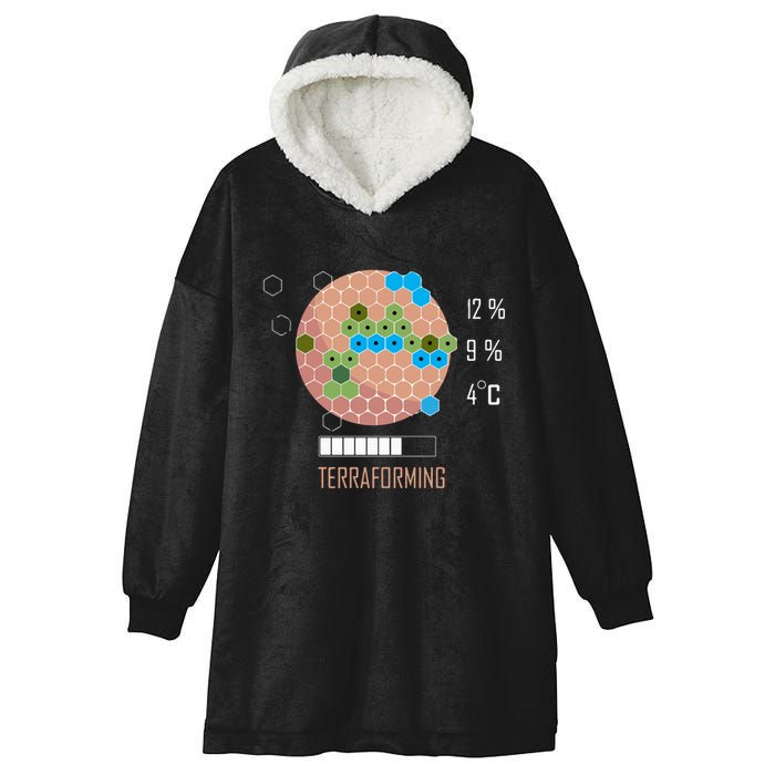Terraforming Mars 16 Bit Mars Terraformed Board Game Tabletop Gaming Hooded Wearable Blanket