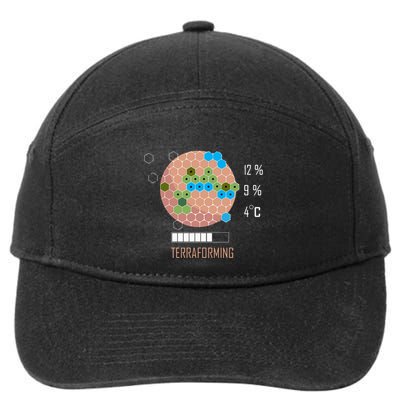 Terraforming Mars 16 Bit Mars Terraformed Board Game Tabletop Gaming 7-Panel Snapback Hat